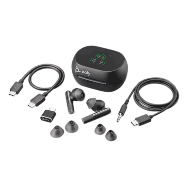 HP Poly Voyager Free 60 True Wireless Bluteooth fekete  fülhallgató