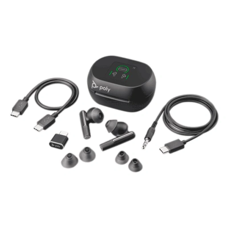 HP Poly Voyager Free 60 True Wireless Bluteooth fekete  fülhallgató