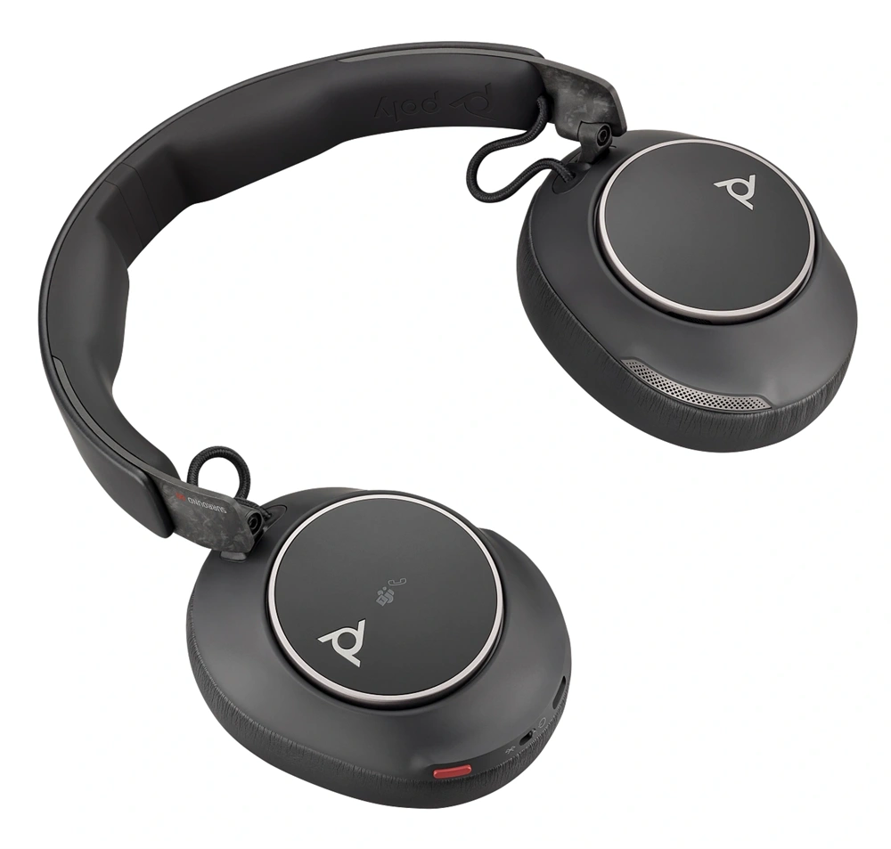 HP Poly Voyager Surround80 fekete vezeték nélküli fejhallgató +  USB-C/A adapter