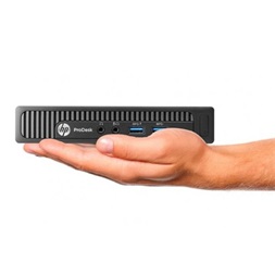 HP ProDesk 600 G2 Mini PC /i3-6100T/16GB/256GB SSD/Win11 Pro/fekete asztali számítógép