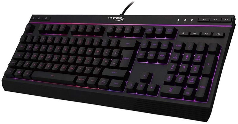 HP RENEW HyperX Alloy Core RGB US fekete gamer billentyűzet