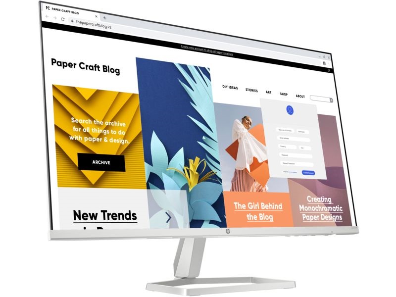 HP 27" Series5 527sw FHD IPS 2xHDMI/VGA fehér monitor