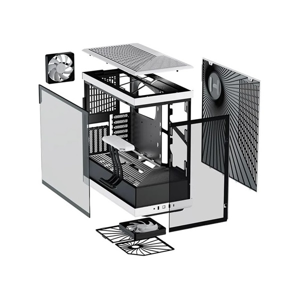 HYTE Y40 táp nélküli ablakos Mid Tower számítógépház fehér-fekete