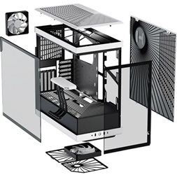 HYTE Y40 táp nélküli ablakos Mid Tower számítógépház fehér-fekete