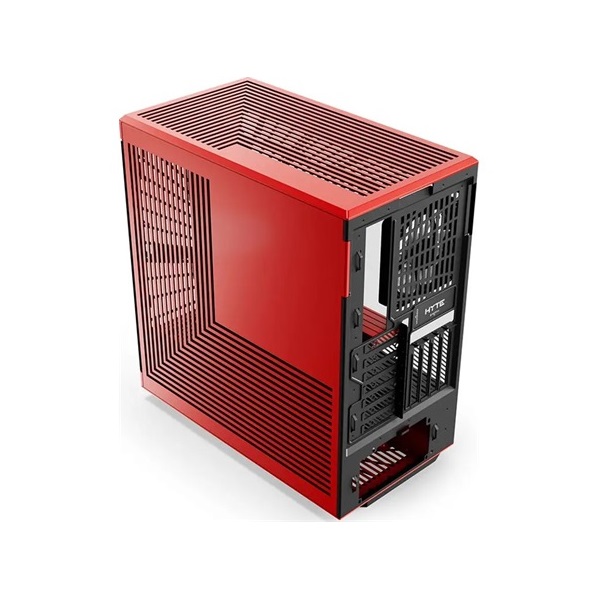 HYTE Y40 táp nélküli ablakos Mid Tower számítógépház piros-fekete