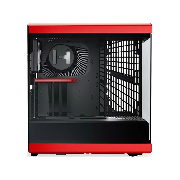 HYTE Y40 táp nélküli ablakos Mid Tower számítógépház piros-fekete