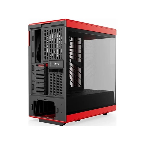 HYTE Y40 táp nélküli ablakos Mid Tower számítógépház piros-fekete