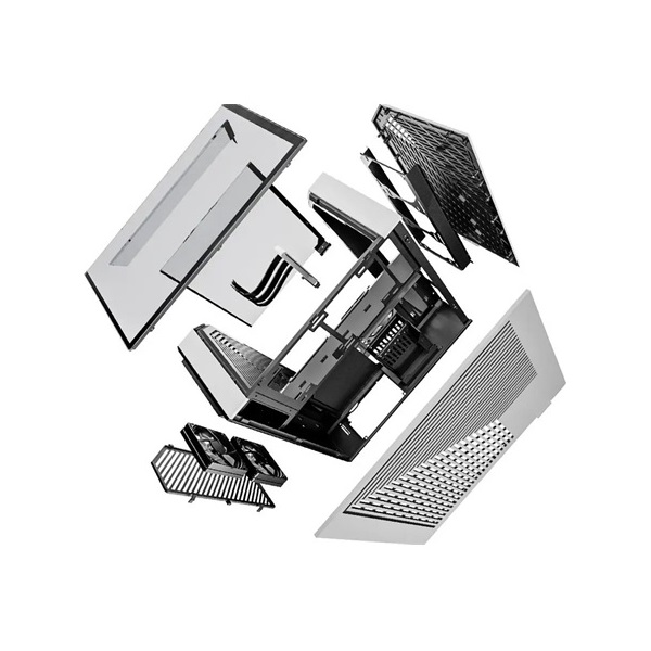 HYTE Y60 táp nélküli ablakos Mid Tower számítógépház fehér-fekete