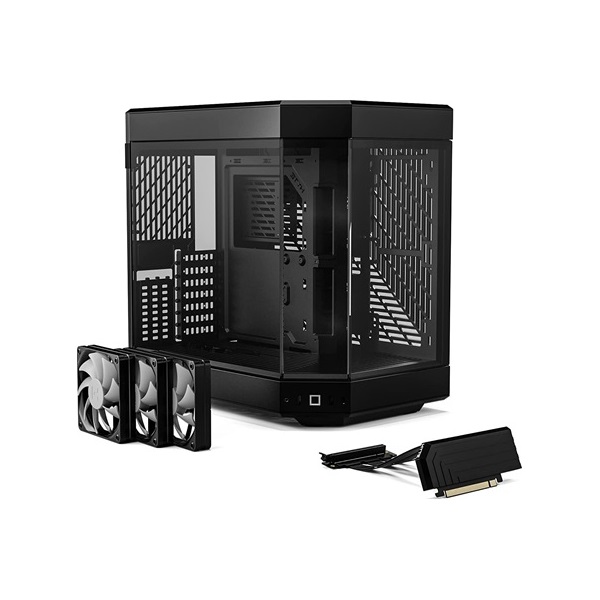 HYTE Y60 táp nélküli ablakos Mid Tower számítógépház fekete