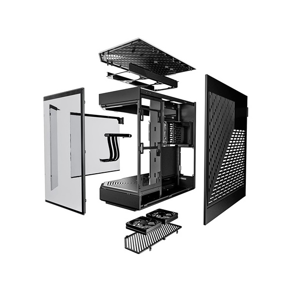 HYTE Y60 táp nélküli ablakos Mid Tower számítógépház fekete