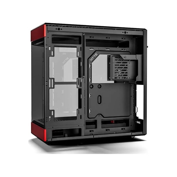 HYTE Y60 táp nélküli ablakos Mid Tower számítógépház piros-fekete