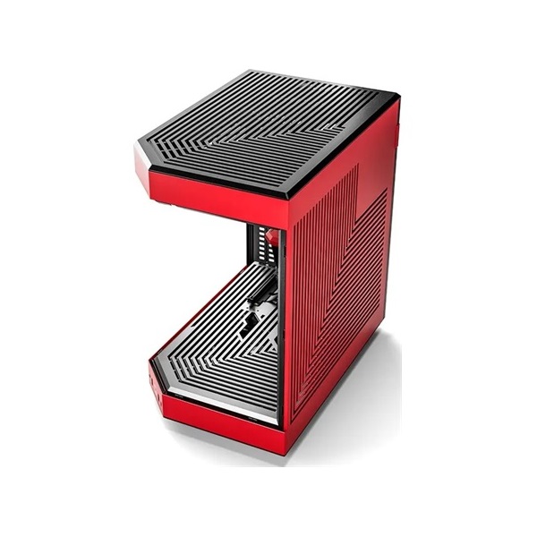 HYTE Y60 táp nélküli ablakos Mid Tower számítógépház piros-fekete