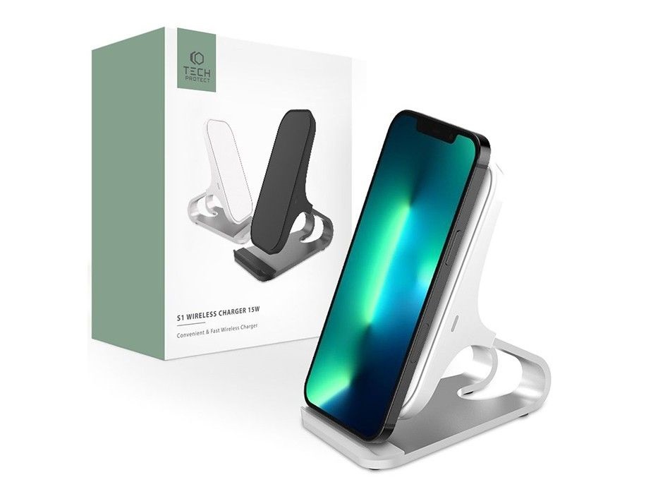 Haffner FN0439 15W fehér Qi univerzális vezeték nélküli töltő