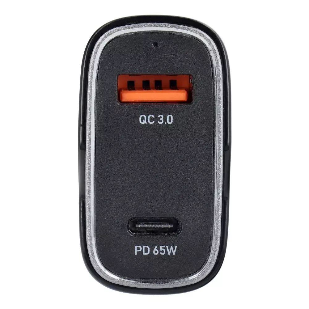 Haffner HF227295 65W USB C/USB fekete szivargyújtós töltő adapter