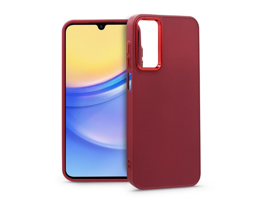 Haffner HF240256 Samsung Galaxy A15 4G/A15 5G Frame magenta szilikon hátlap