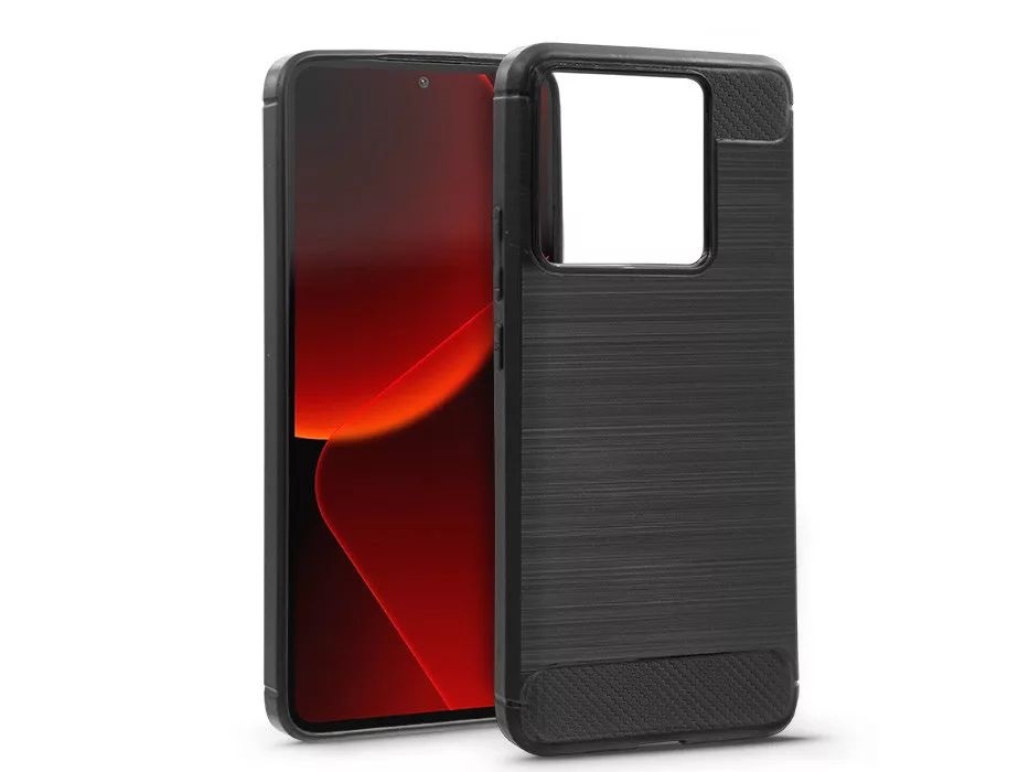 Haffner HF263385 Xiaomi 13T Pro Carbon Fekete szilikon hátlap