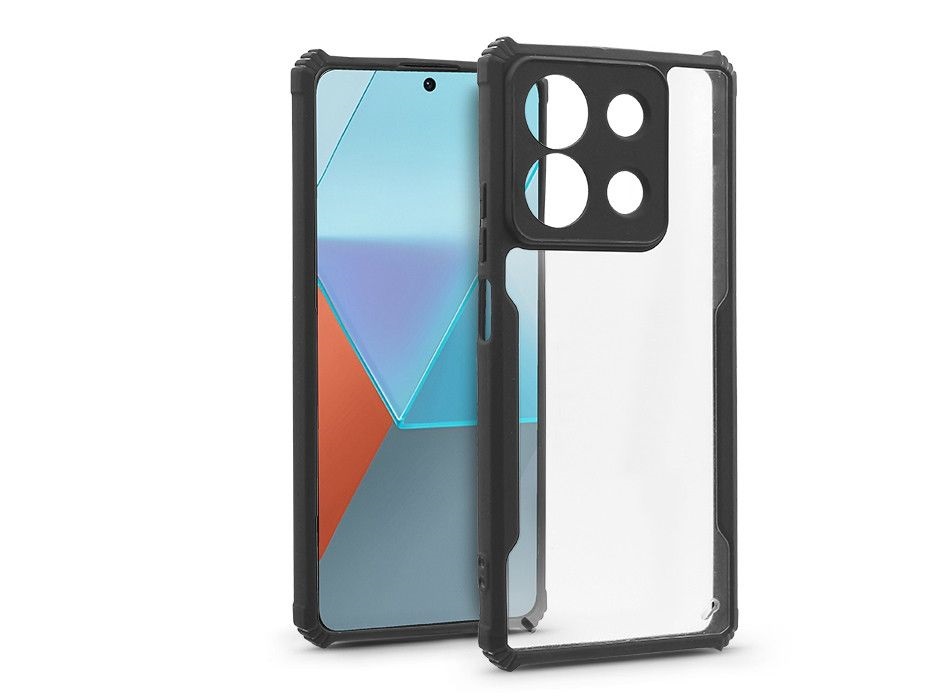 Haffner HF277931 Xiaomi Redmi Note 13 Pro 5G/Poco X6 5G Anti-Drop fekete szilikon hátlap