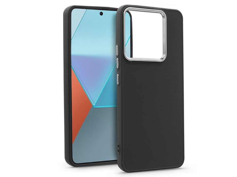 Haffner HF279829 Xiaomi Redmi Note 13 Pro 5G/Poco X6 5G Frame fekete szilikon hátlap