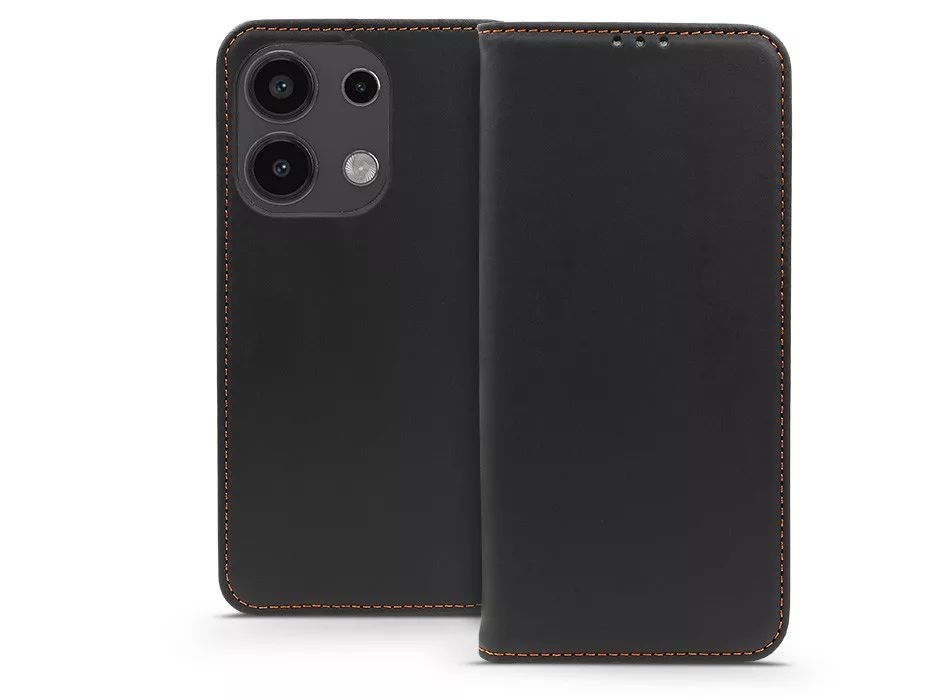 Haffner HF281297 Xiaomi Redmi Note 13 4G Smart Pro fekete Flip bőrtok