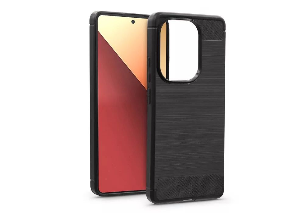 Haffner HF284014 Xiaomi Redmi Note 13 Pro 4G/Poco M6 Pro 4G Carbon fekete szilikon hátlap