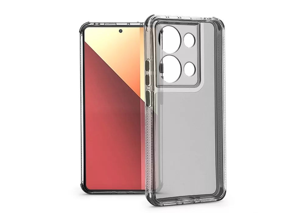 Haffner HF322976 Xiaomi Redmi Note 13 Pro 4G/PocoM6 Pro Matrix kameravédős átlátszó szilikon tok