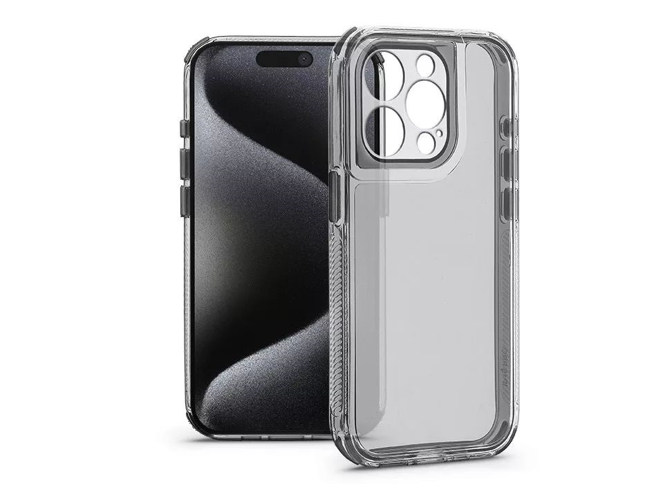 Haffner HF323171 Apple iPhone 15 Pro Matrix Clear kameravédős átlátszó szilikon tok