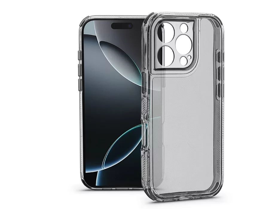 Haffner HF323966 Apple iPhone 16 Pro Max Matrix Clear kameravédős átlátszó szilikon tok