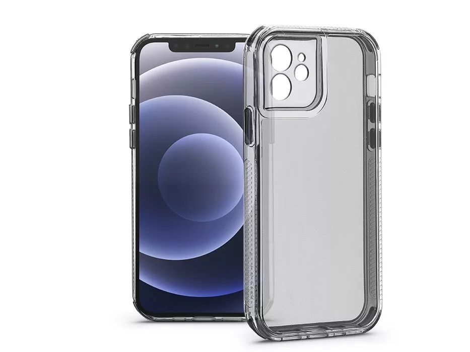 Haffner HF324048 Apple iPhone 12 Matrix Clear kameravédős átlátszó szilikon tok