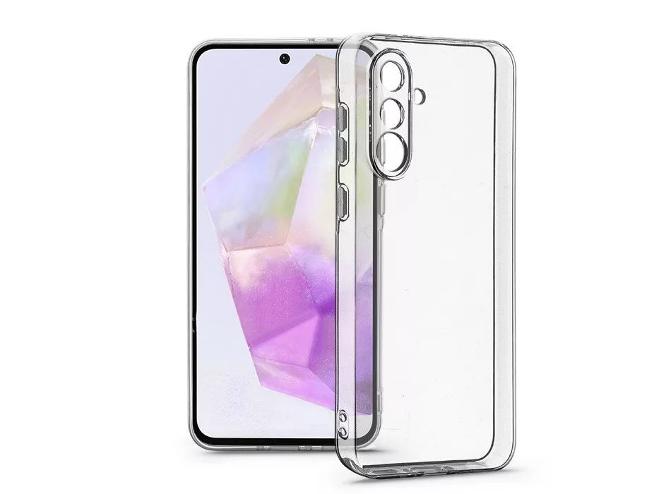 Haffner HF355844 Samsung SM-A366 Galaxy A36 5G Clear Case kameravédős átlátszó szilikon tok