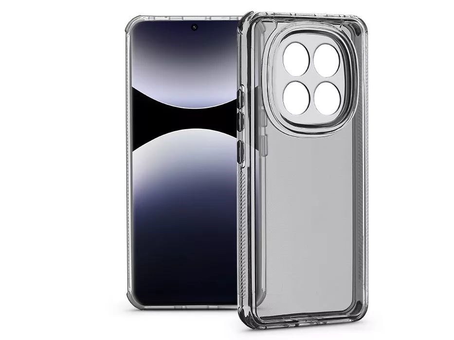 Haffner HF365911 Xiaomi Redmi Note 14 Pro 5G/14 Pro+ 5G Matrix Clear kameravédős átlátszó szilikon tok