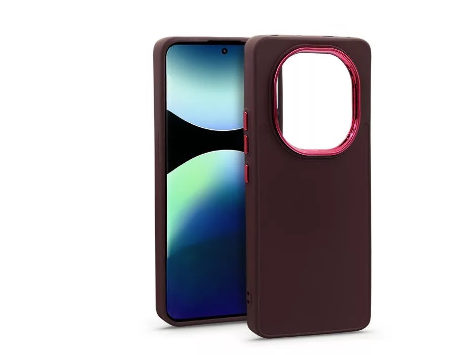 Haffner HF372049 Xiaomi Redmi Note 14 Pro 5G/Note 14 Pro+ 5G Frame bíbor szilikon tok