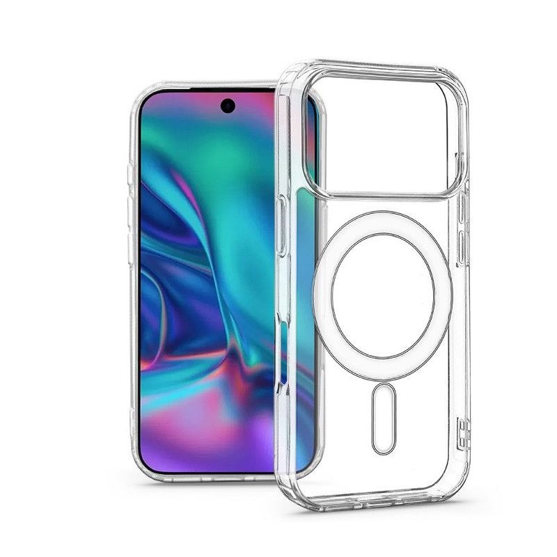 Haffner HF407161 Apple iPhone 17 Pro Max Clear Mag Cover átlátszó szilikon tok