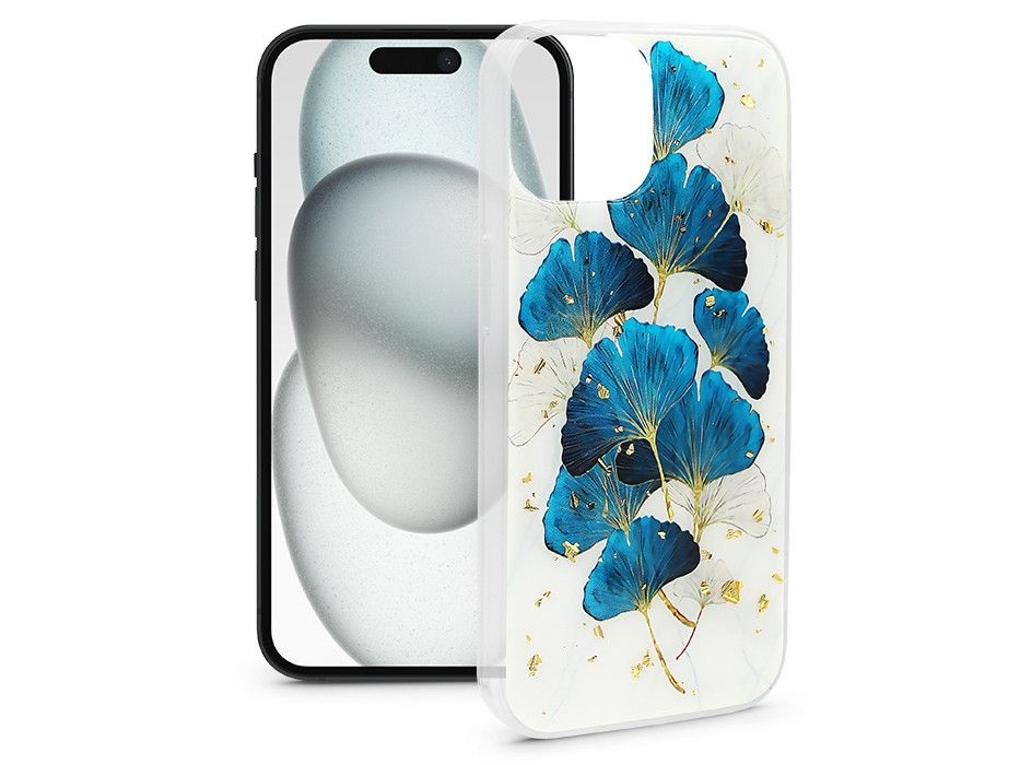 Haffner HF632715 Apple iPhone 15 Gold Glam mintás szilikon hátlap