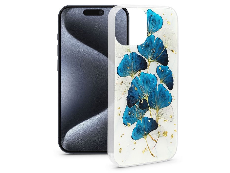 Haffner HF632715 Apple iPhone 15 Pro Gold Glam mintás szilikon hátlap