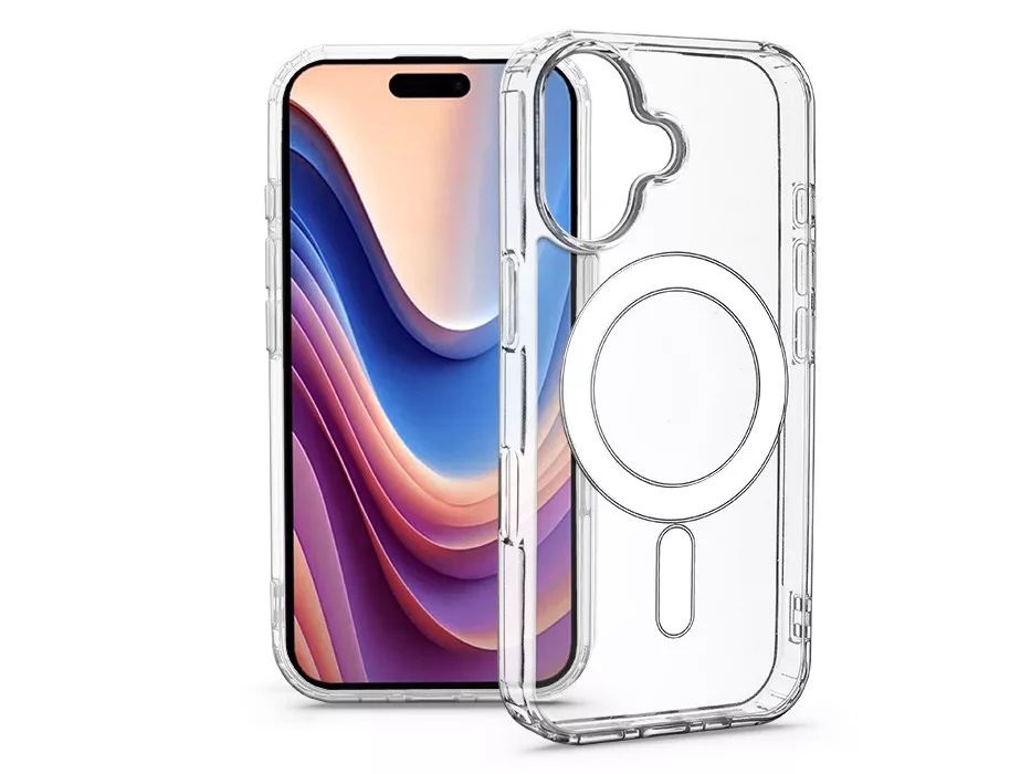 Haffner HF785434 Apple iPhone 16 Plus Anti Shock MagSafe átlátszó szilikon tok
