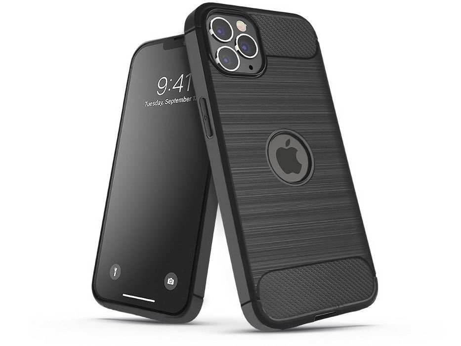 Haffner PT-6526 iPhone 14 Pro fekete szilikon hátlap