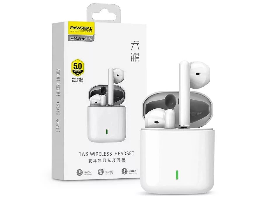 Haffner PT-6629 True Wireless Bluetooth fehér fülhallgató