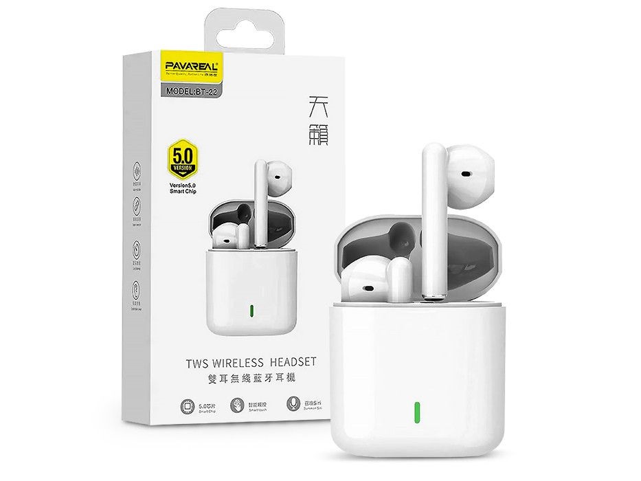 Haffner PT-6629 True Wireless Bluetooth fehér fülhallgató