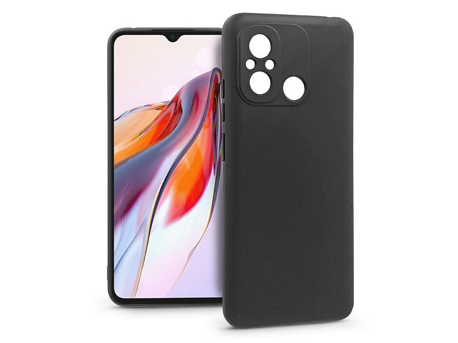 Haffner PT-6795 Xiaomi Redmi 12C fekete szilikon hátlap