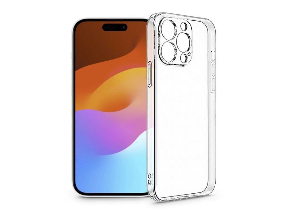 Haffner PT-6800 Apple iPhone 15 Pro átlátszó szilikon hátlap