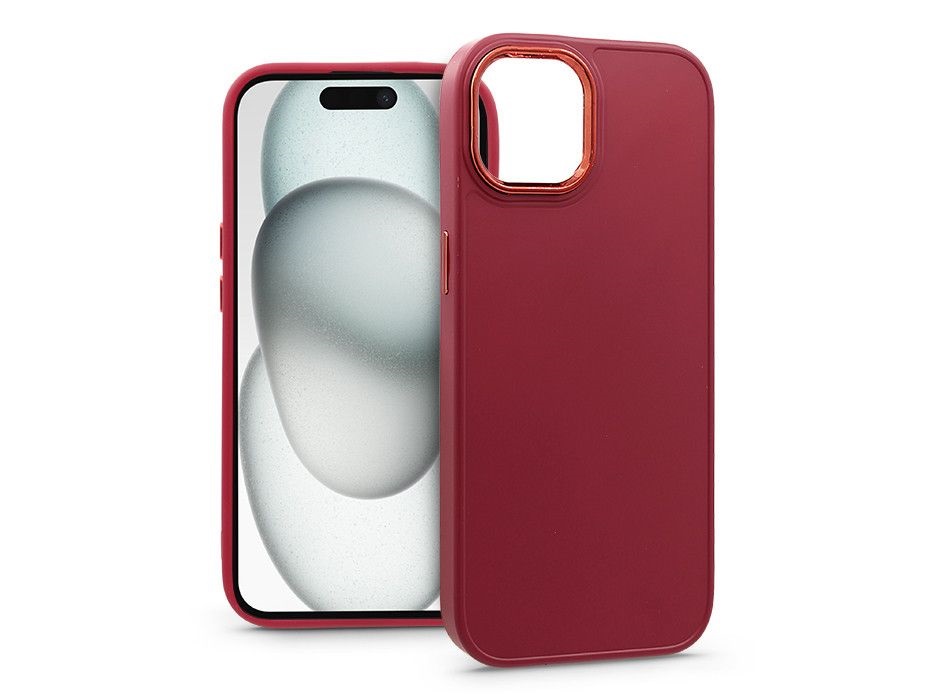 Haffner PT-6813 Apple iPhone 15 Frame magenta szilikon hátlap