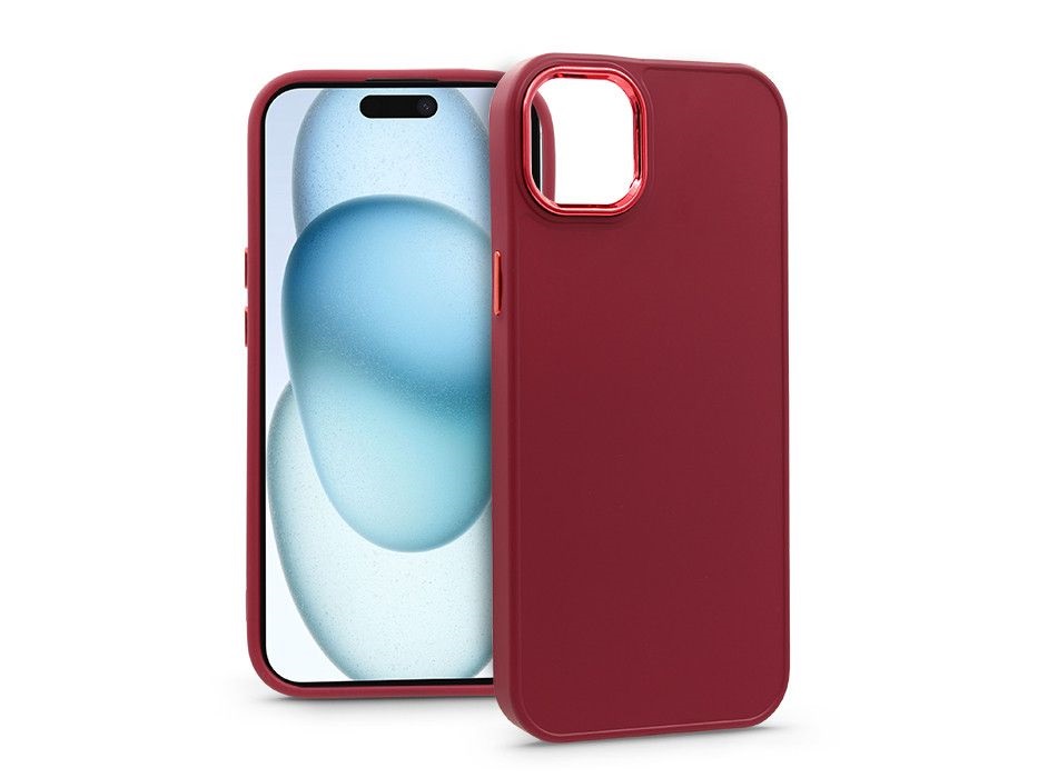 Haffner PT-6816 Apple iPhone 15 Plus Frame magenta szilikon hátlap