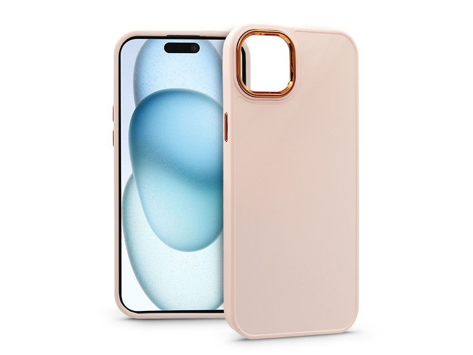Haffner PT-6817 Apple iPhone 15 Plus Frame pink szilikon hátlap