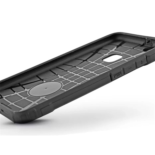 Haffner PT-6834 Apple iPhone 15 Plus Edge Mag Cover fekete/piros/átlátszó szilikon hátlap