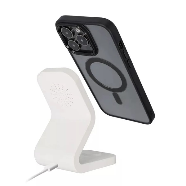 Haffner PT-6838 Apple iPhone 15 Pro Max Edge Mag Cover fekete/piros/átlátszó szilikon hátlap