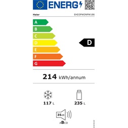 Haier EHD3PWDNPW18 kétajtós hűtőszekrény