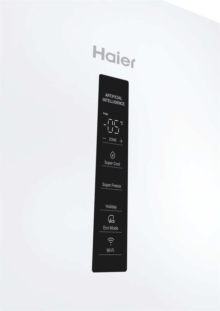 Haier EHD3PWDNPW18 fehér, alulfagyasztós, Hűtő:235L, Fagyasztó:117L, Total No frost hűtőszekrény