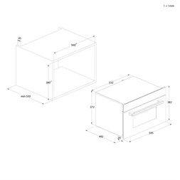 Haier H38DMWID46NB 900W 34L fekete beépíthető mikrohullámú sütő