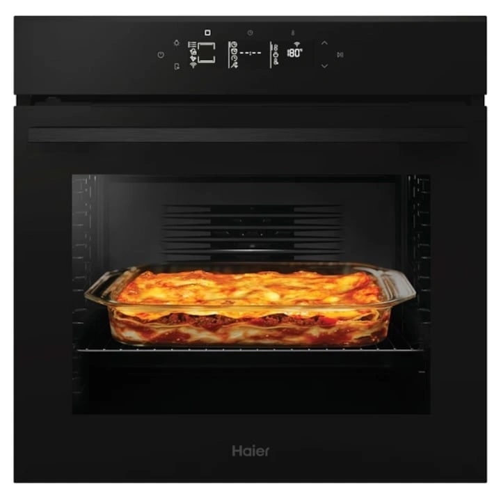 Haier H6 ID46G5YTB fekete, sütőtér:78L,  grill, légkeverés,beépíthető sütő