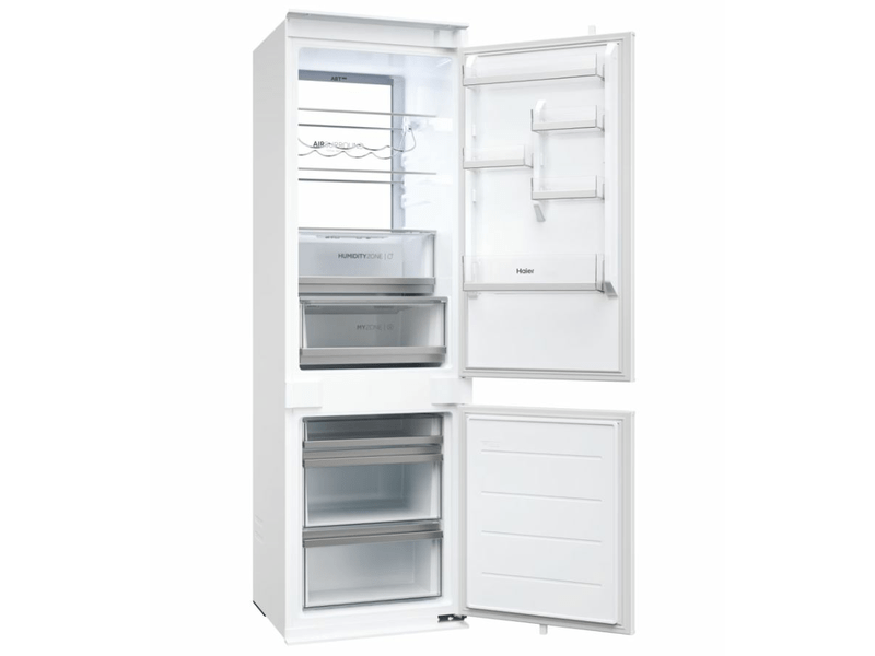 Haier HBW7518C alulfagyasztós, beépíthető, Hűtő:182L, Fagyasztó:86L, No frost hűtőszekrény